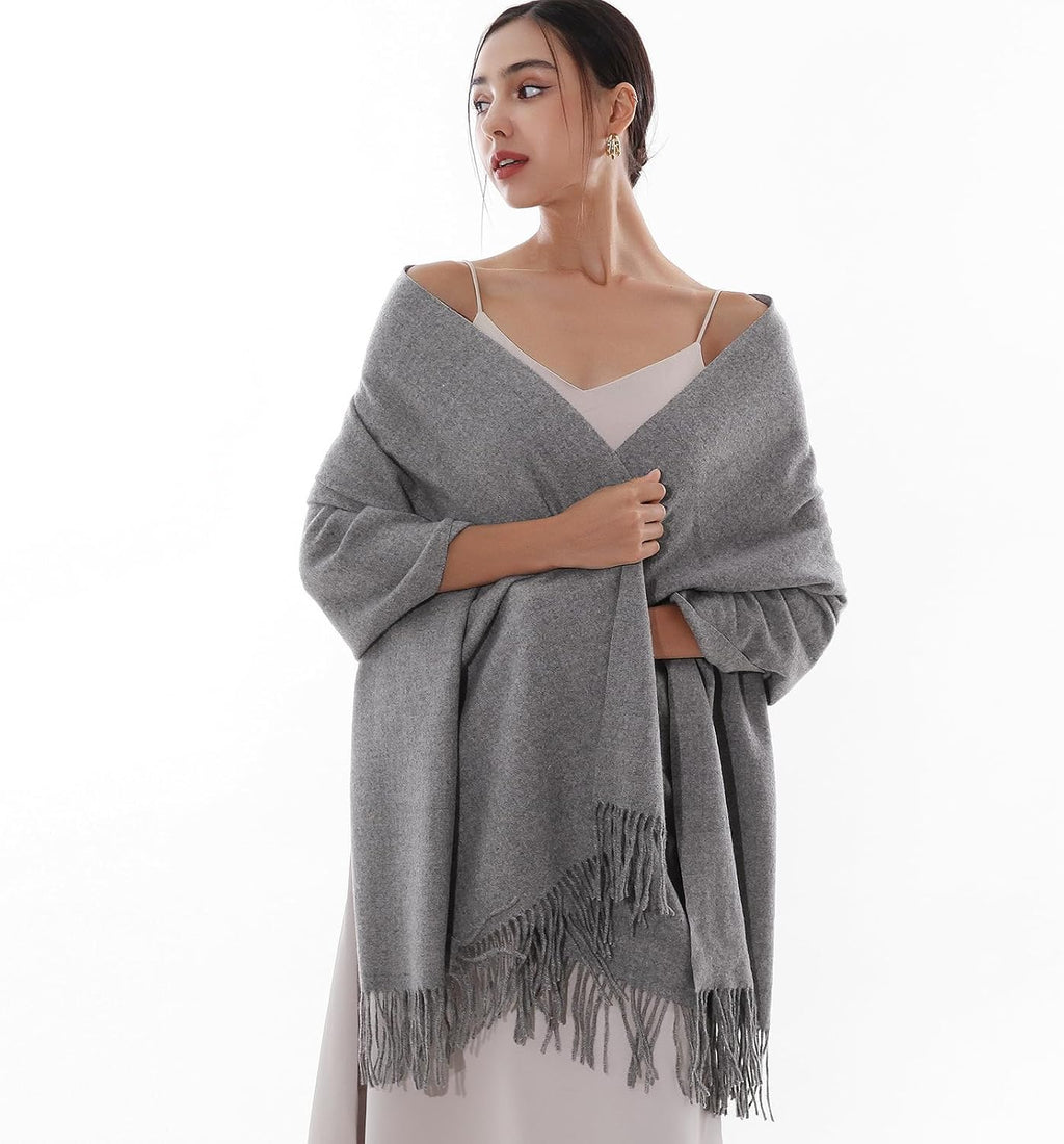 RIIQIICHY Winter Scarfs for Women Pashmina Shawls Wraps for Evening Dresses Large Warm Soft Scarves