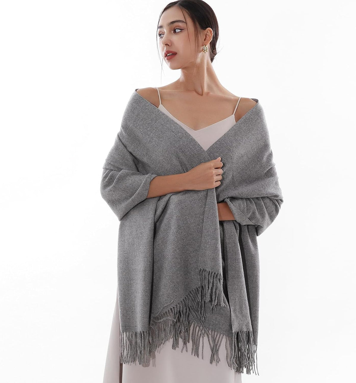 RIIQIICHY Winter Scarfs for Women Pashmina Shawls Wraps for Evening Dresses Large Warm Soft Scarves