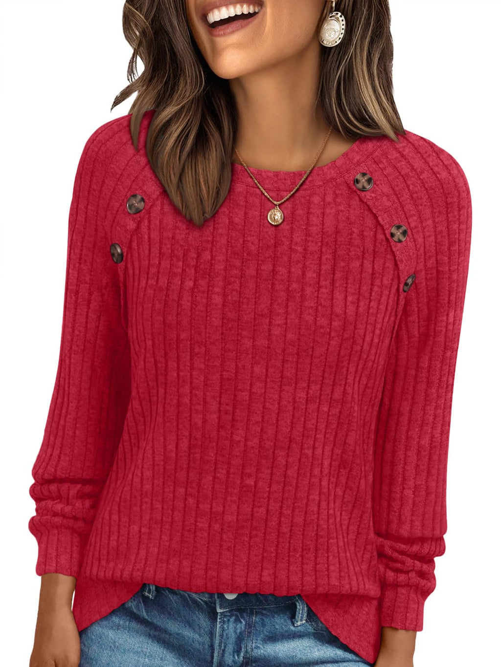 AUTOMET Womens Long Sleeve Shirts Fall Sweaters Business Casual Tops Blouse