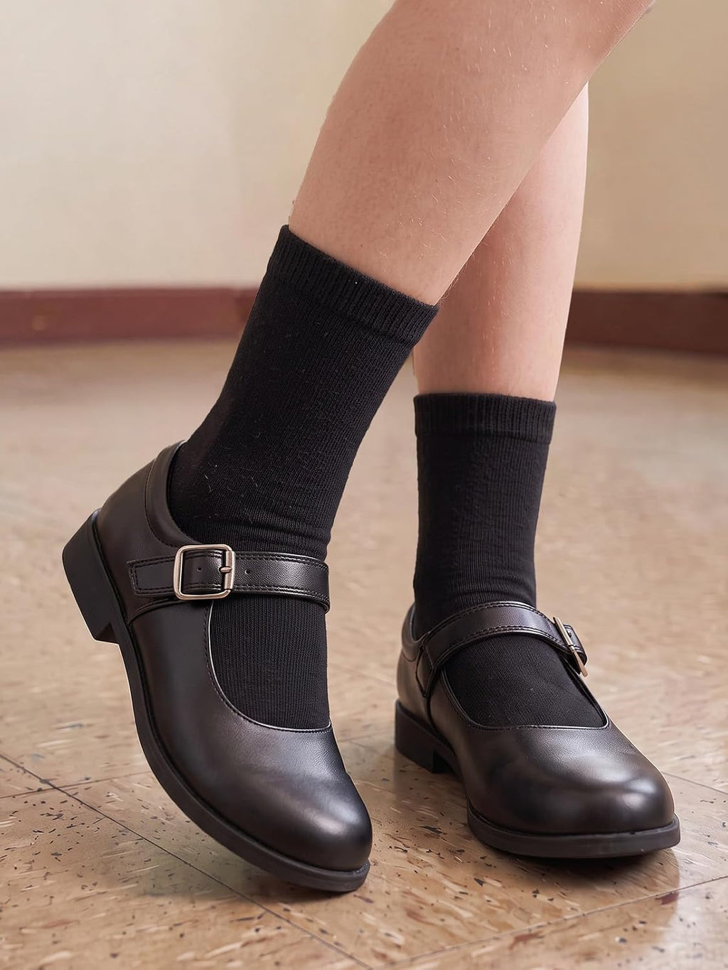 COTTON DAY Unisex Kids Boys Girls Soft Cotton School Socks Black White Navy
