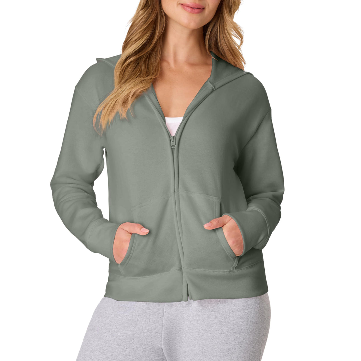 Hanes Women's EcoSmart Fleece Sweatshirt for Women, Soft Midweight - Full-Zip Hoodie, Sweatshirt, or 1/4 Zip