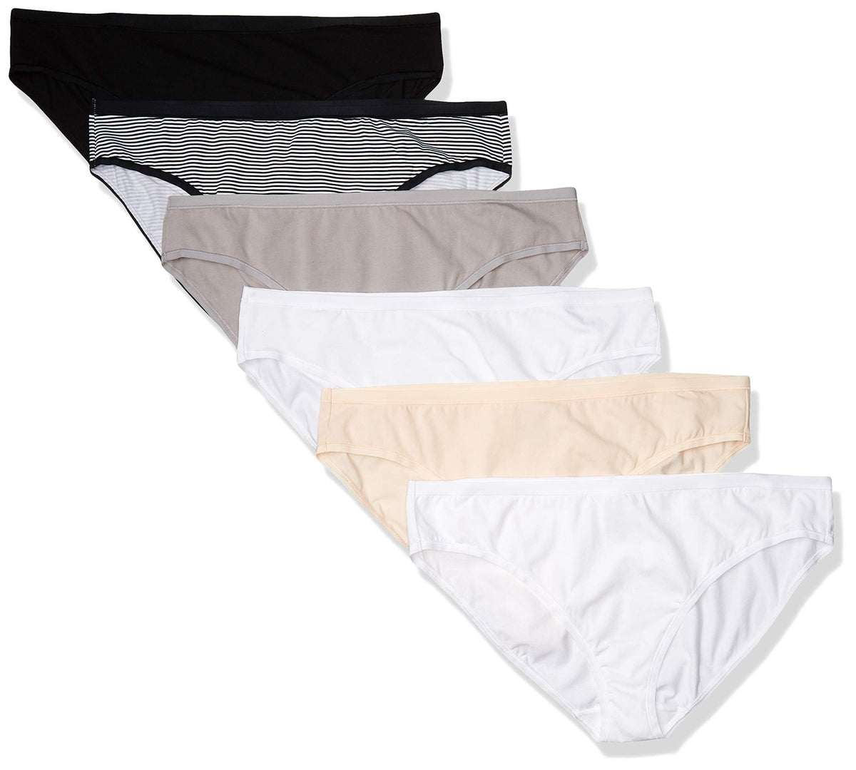 Amazon Essentials Women's Cotton Spandex Bikini Brief Underwear (Available in Plus Size)