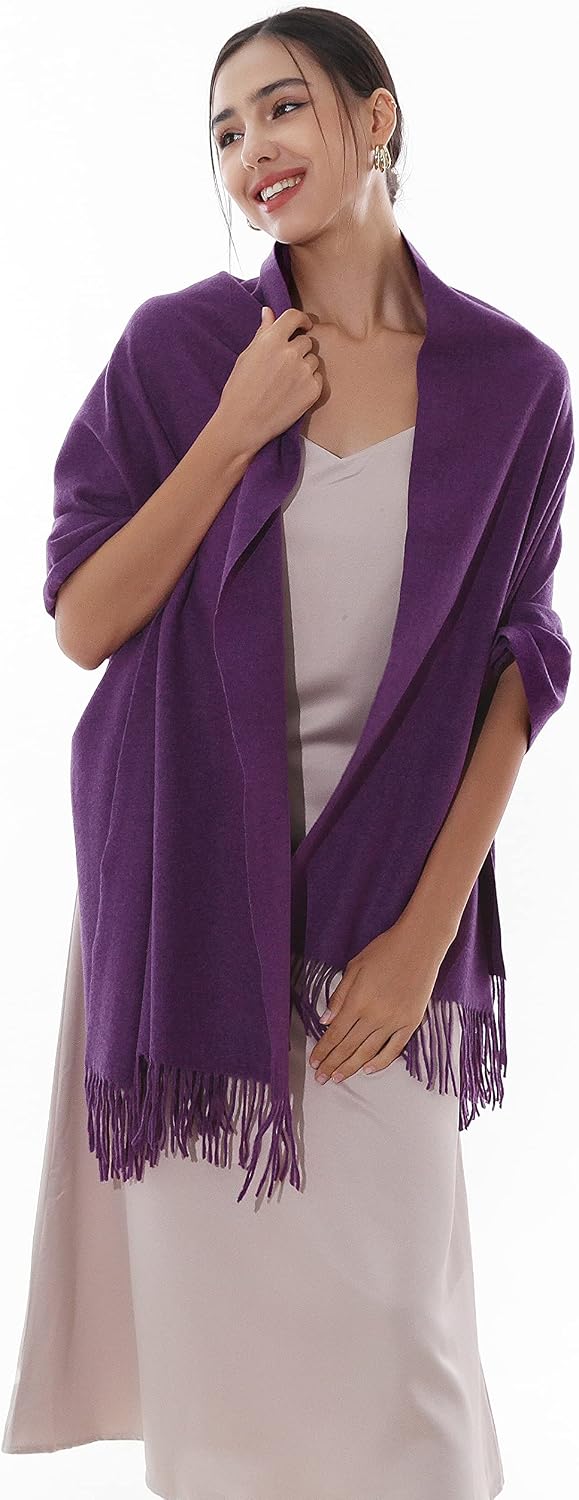 RIIQIICHY Winter Scarfs for Women Pashmina Shawls Wraps for Evening Dresses Large Warm Soft Scarves