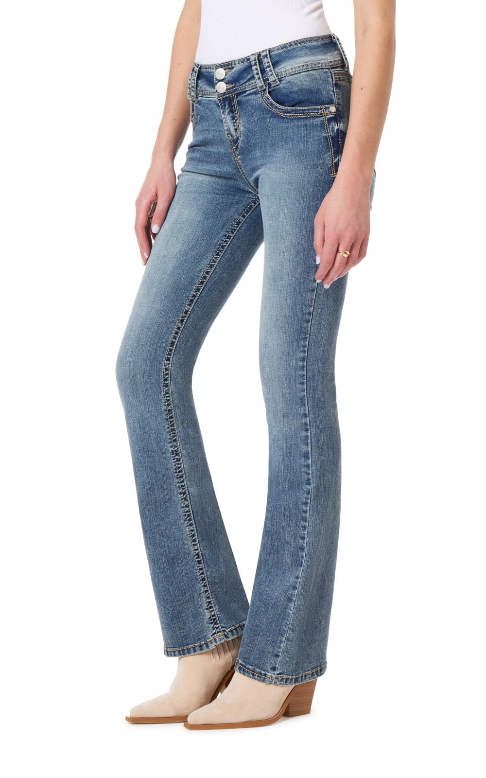WallFlower Luscious Curvy Bootcut Jeans for Women, Sizes 0-24
