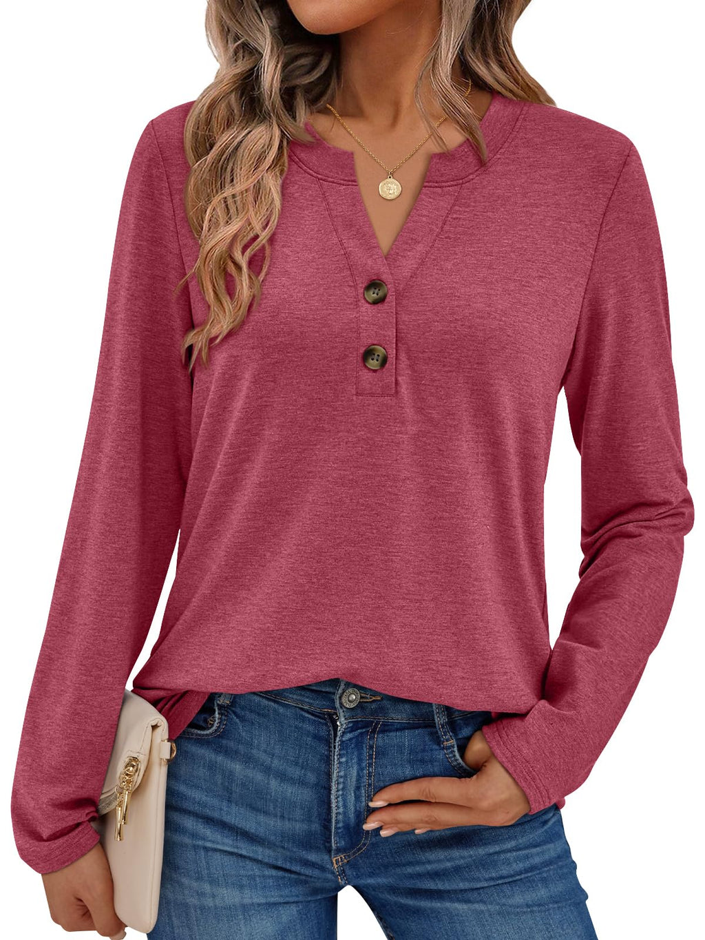 AUTOMET Women's Long Sleeve Shirts 2026 Fall Outfits Dressy Casual Tops