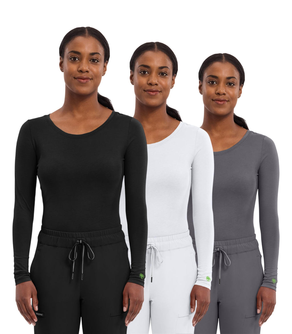 Healing Hands Underscrub Long Sleeve Women Knits Scrub Tops