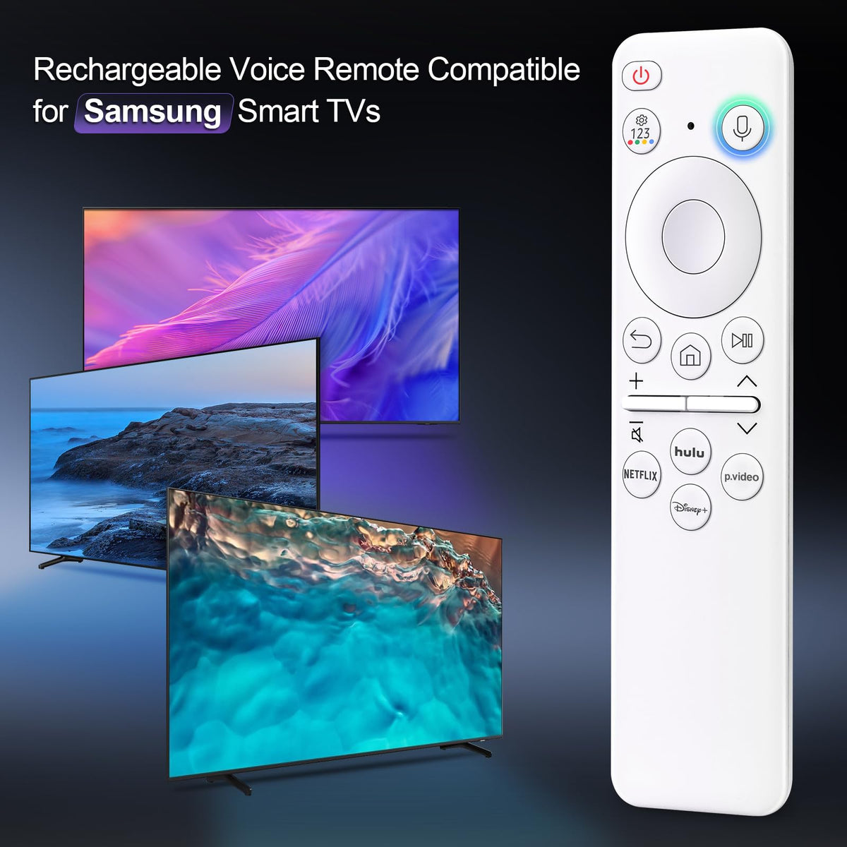 (2 Pack) Replacement Remote Control for Roku TV, for TCL Roku/Onn Roku TVs