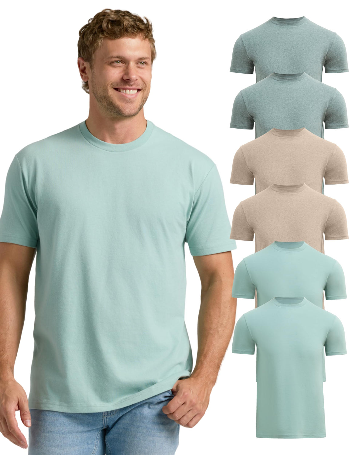 True Classic Mens T-Shirts – Short Sleeve Crew Neck
