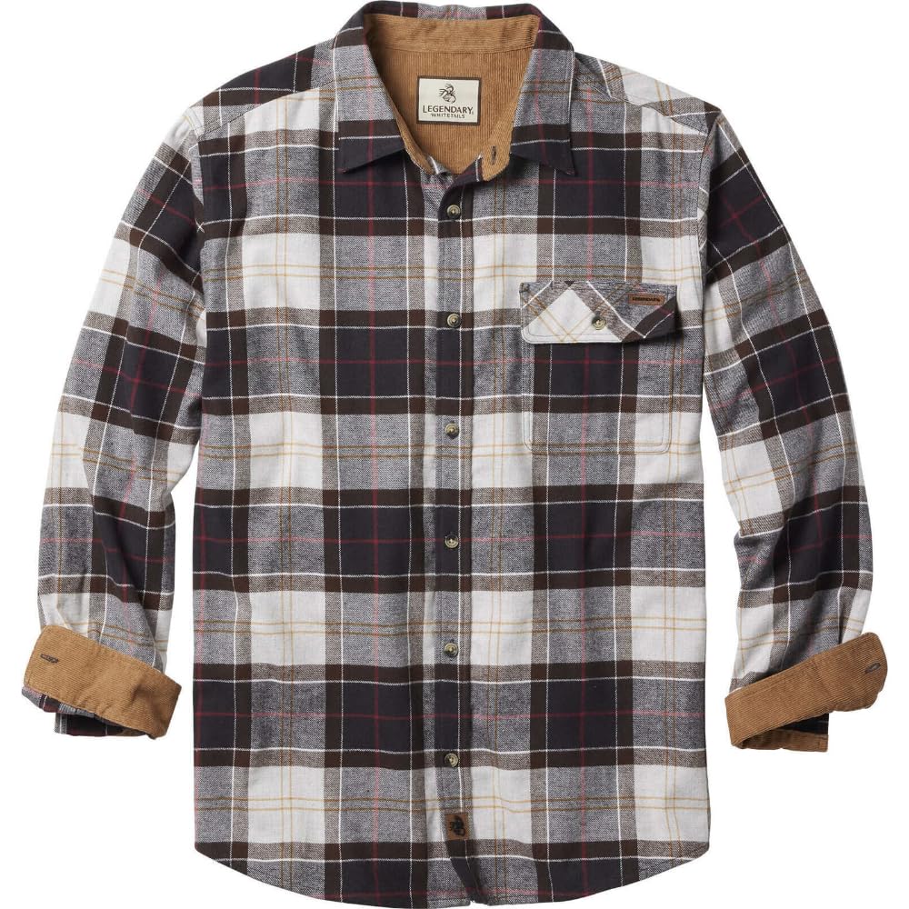 Legendary Whitetails Mens Flannel Long Sleeve Button Down 100% Cotton Shirt