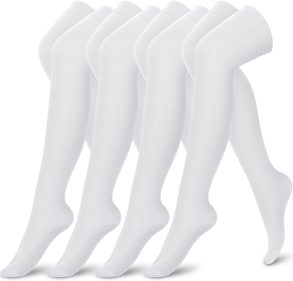 4 Pairs Compression Socks for Women Circulation-Best Support for Nurses,Running,Athletic,Travel
