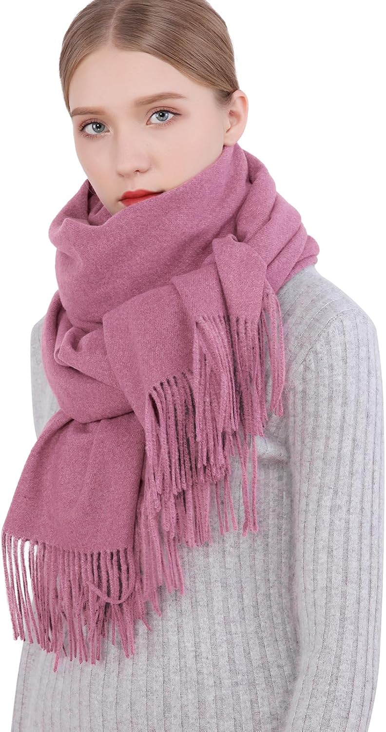 RIIQIICHY Winter Scarfs for Women Pashmina Shawls Wraps for Evening Dresses Large Warm Soft Scarves
