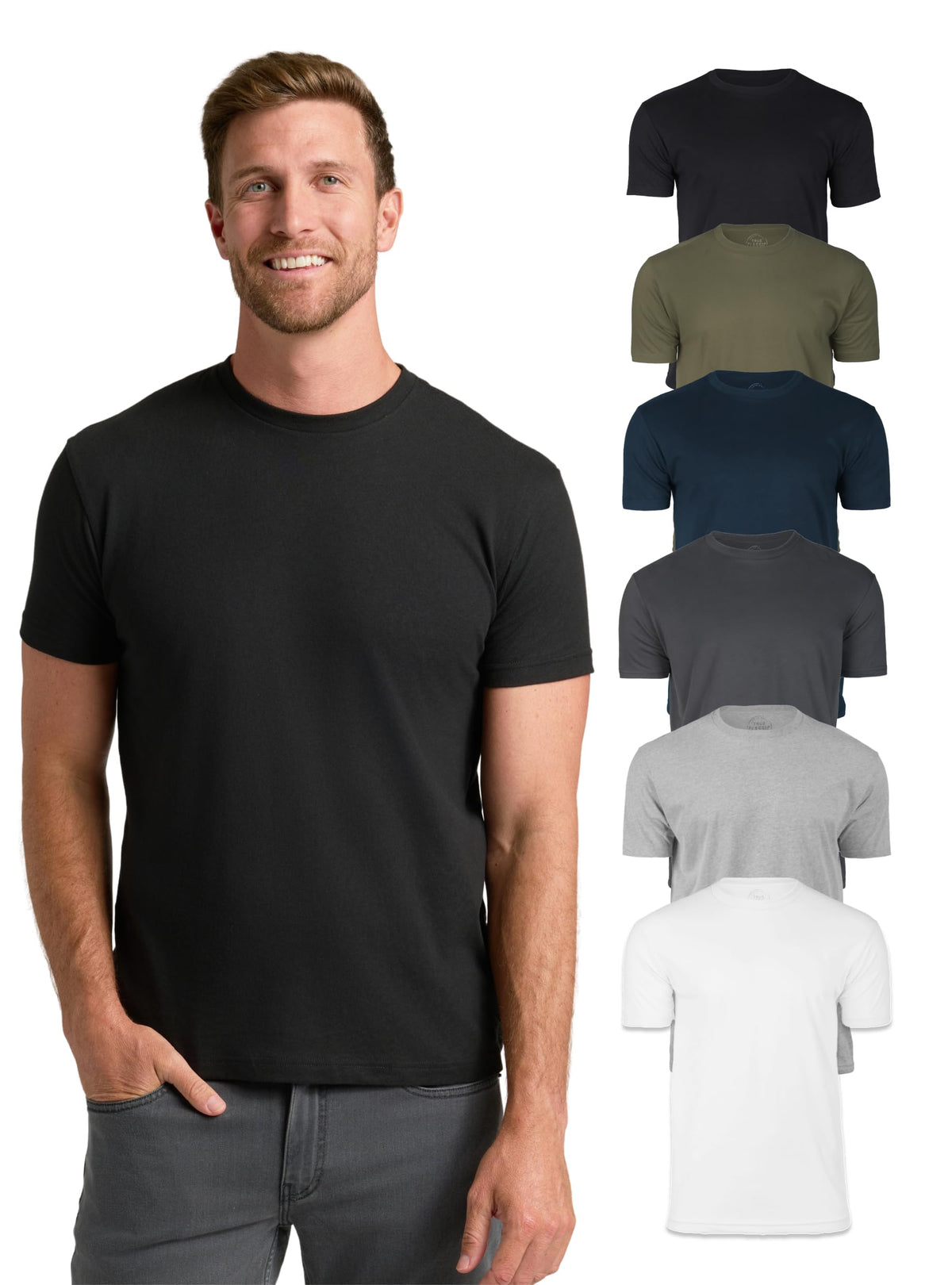 True Classic Mens T-Shirts – Short Sleeve Crew Neck