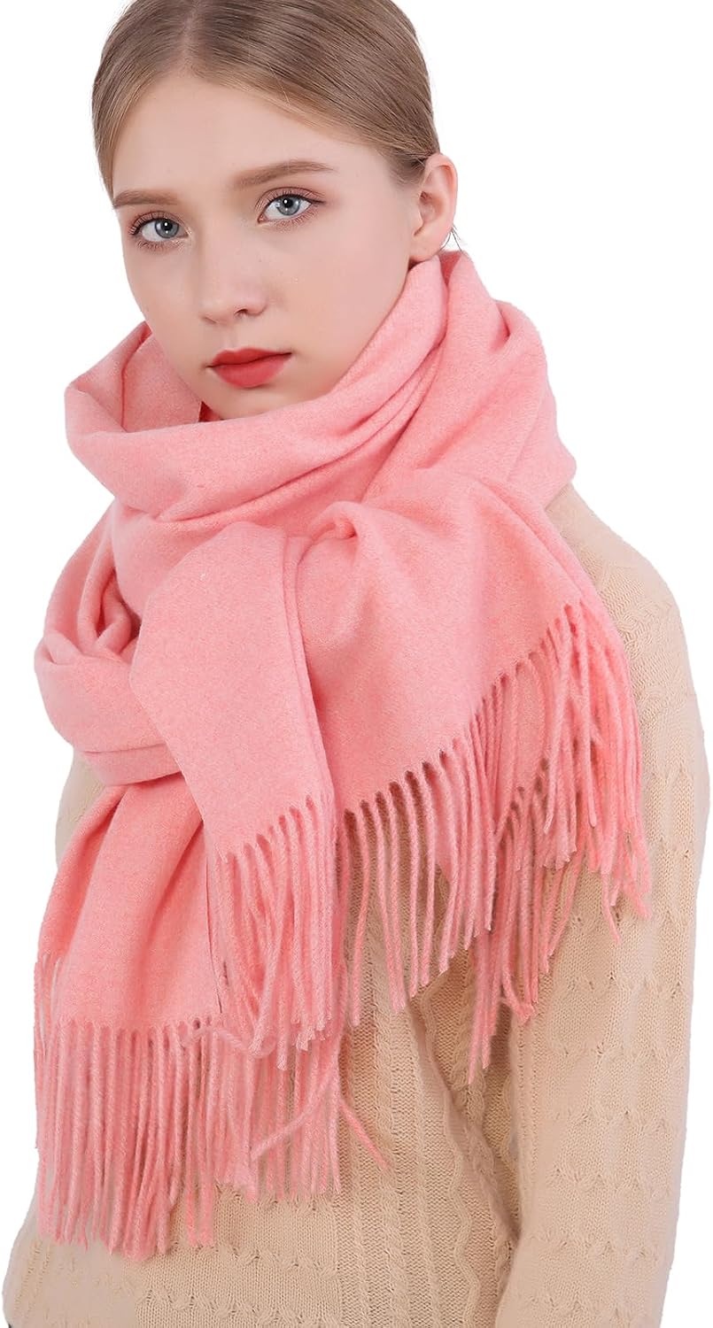 RIIQIICHY Winter Scarfs for Women Pashmina Shawls Wraps for Evening Dresses Large Warm Soft Scarves