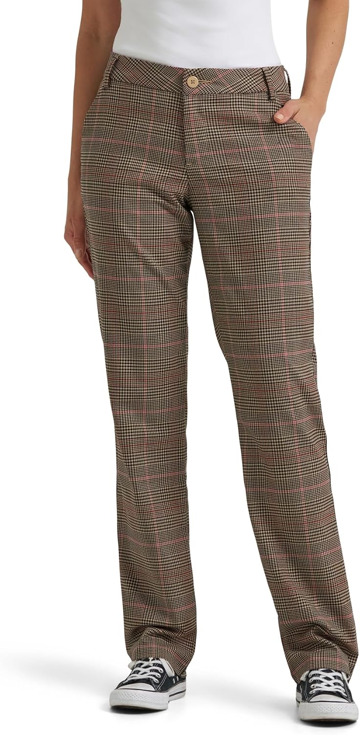 Lee Women's Wrinkle Free Relaxed Fit Straight Leg Pant