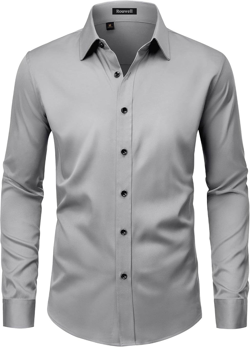 Men’s Wrinkle Free Dress Shirts Regular Fit Long Sleeve Non Iron Business Casual Wedding Stretch Button Down Shirt