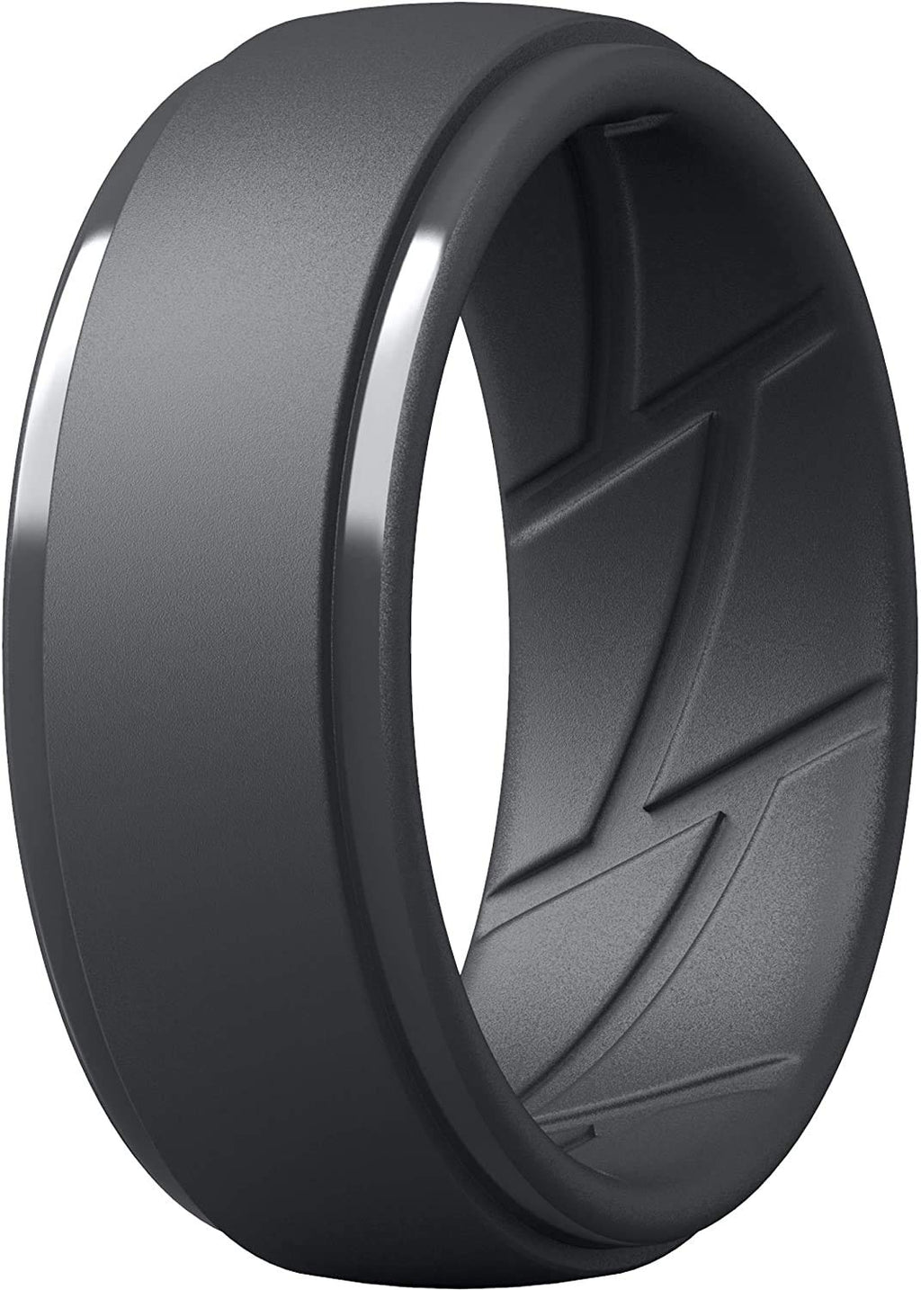 ThunderFit Men's Silicone Rings, Breathable Rubber Bands, 10mm Wide