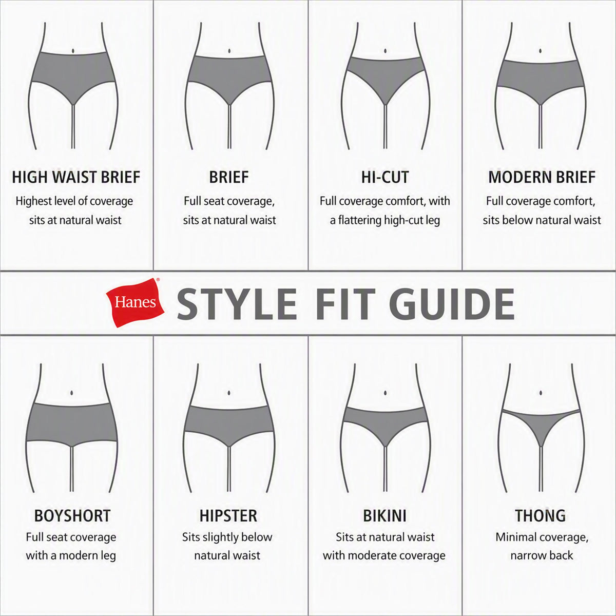 Hanes Women's Underwear Pack, 10-Pack, Full-Coverage Cotton Blend Panties, Moisture-Wicking Underwear for Women