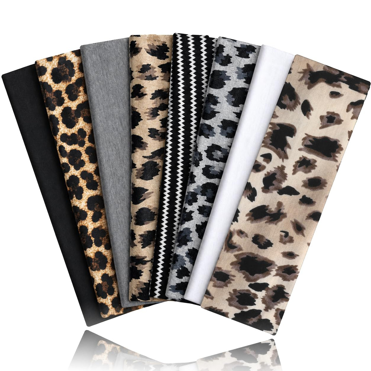 Headbands for Women 8PCS, Summer-Exclusive Elastic Non Slip Hair Head Bands