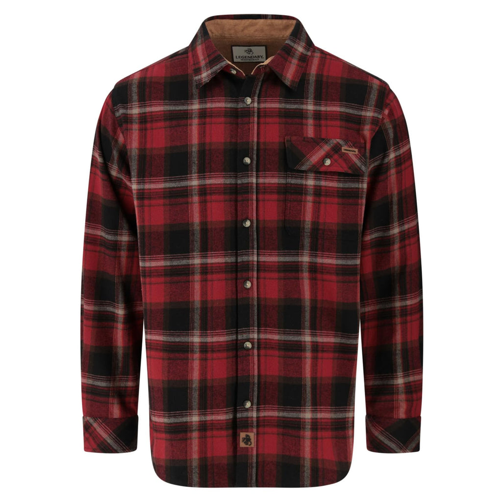 Legendary Whitetails Mens Flannel Long Sleeve Button Down 100% Cotton Shirt