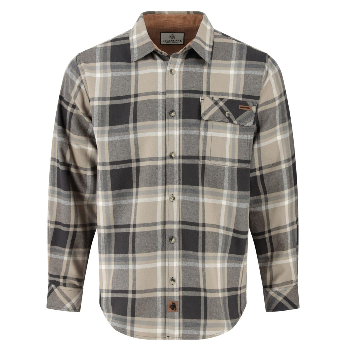 Legendary Whitetails Mens Flannel Long Sleeve Button Down 100% Cotton Shirt