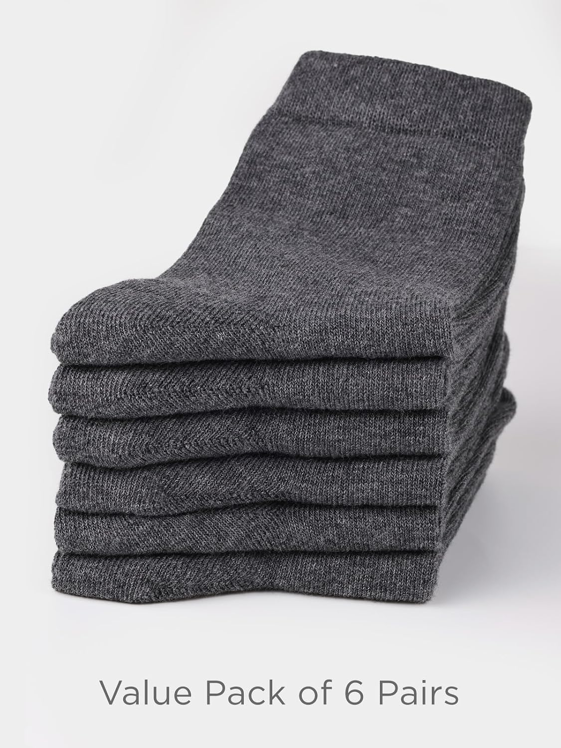COTTON DAY Unisex Kids Boys Girls Soft Cotton School Socks Black White Navy