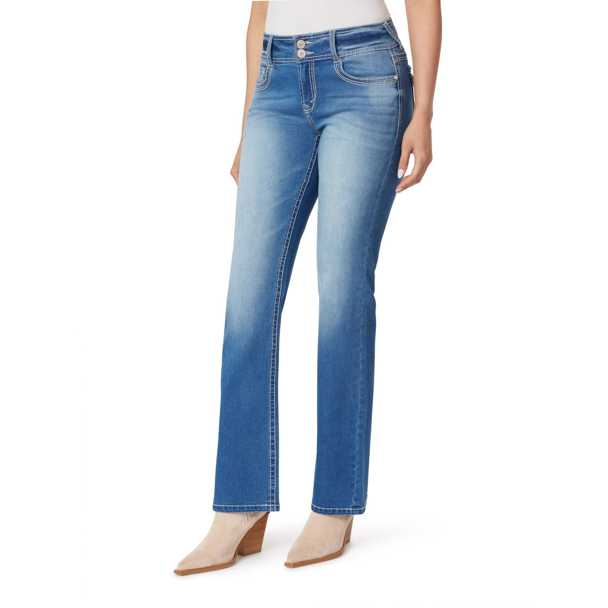 WallFlower Luscious Curvy Bootcut Jeans for Women, Sizes 0-24