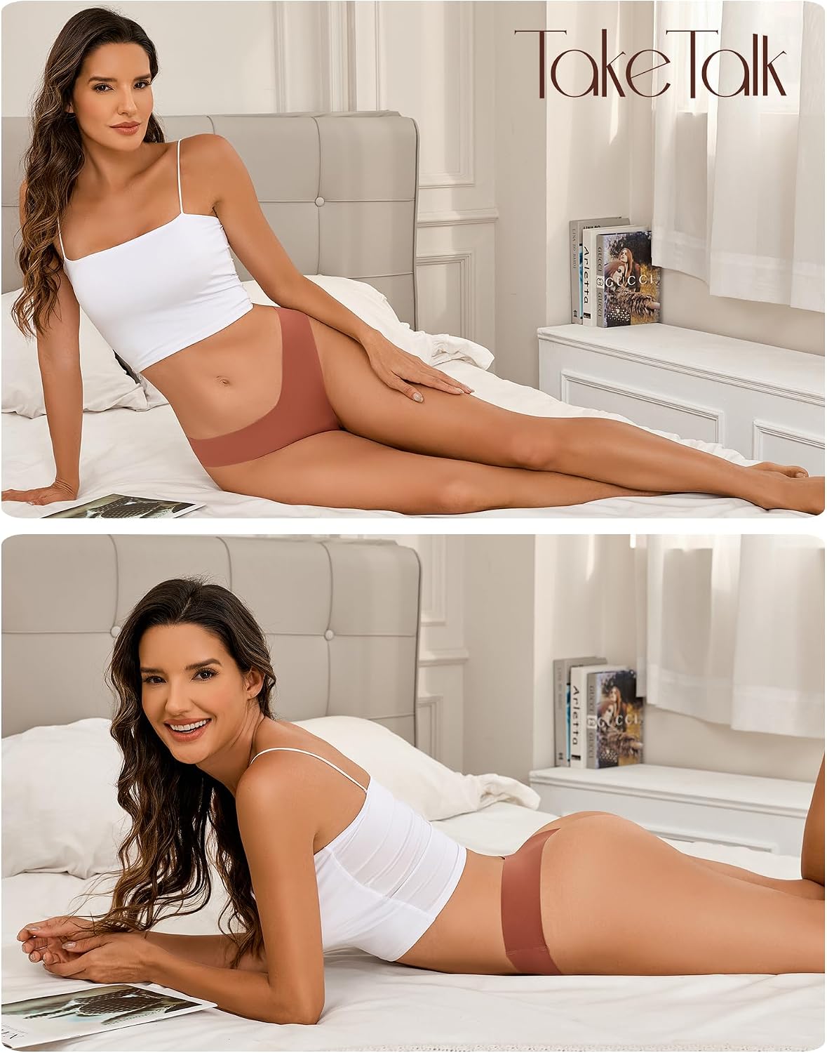 Take Talk Underwear Womens 9 Pack Seamless Thongs No Show Workout Panties