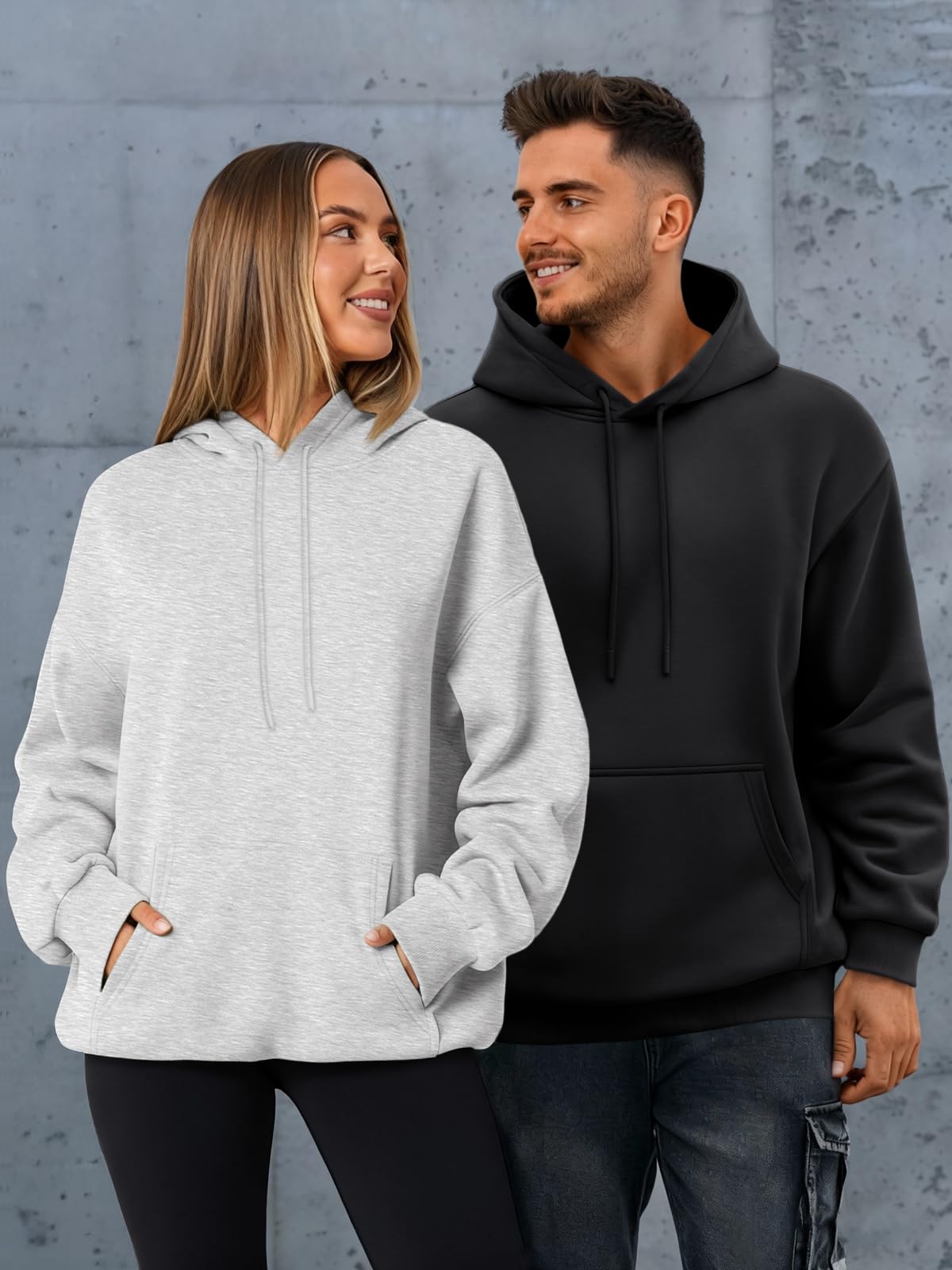 EFAN Mens Oversized Hoodies Fleece Lined Sweatshirts