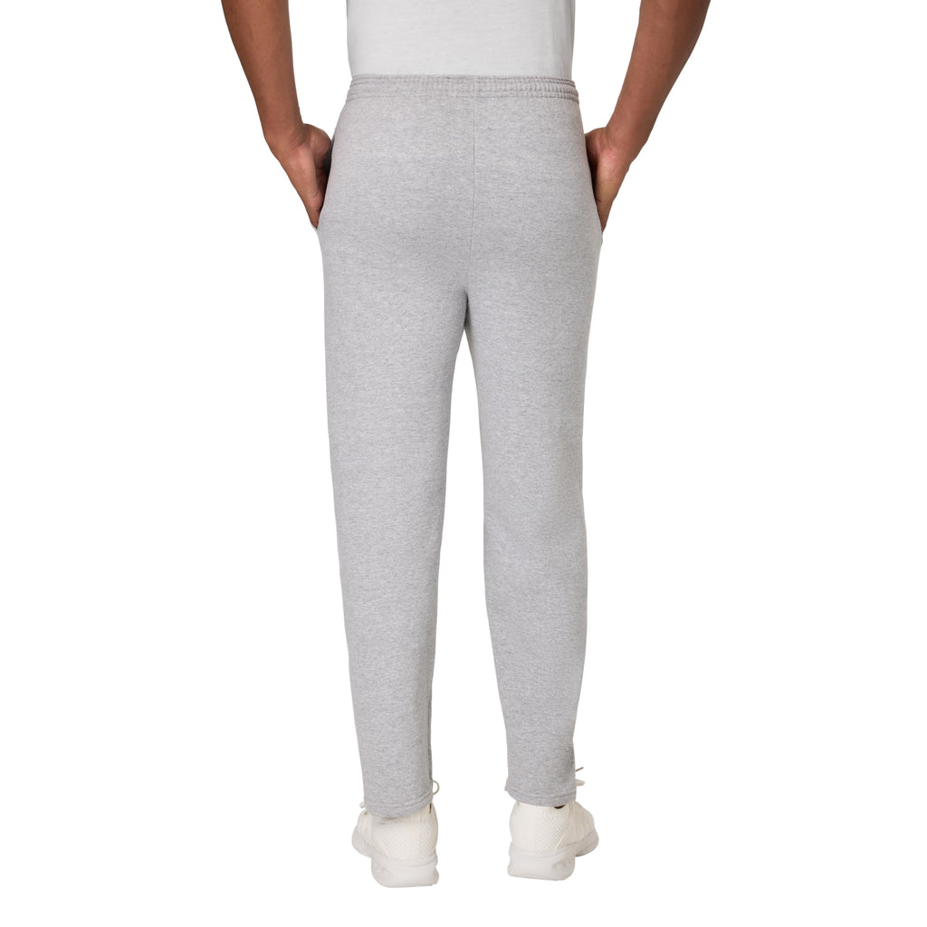 Hanes Men's EcoSmart Sweatpants, Athletic Lounge Pants with Pockets, Open Hem Bottom, Fleece Pants