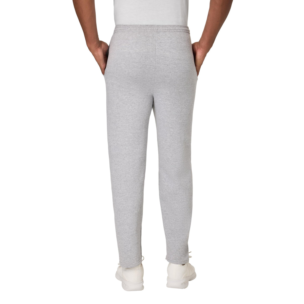 Hanes Men's EcoSmart Sweatpants, Athletic Lounge Pants with Pockets, Open Hem Bottom, Fleece Pants