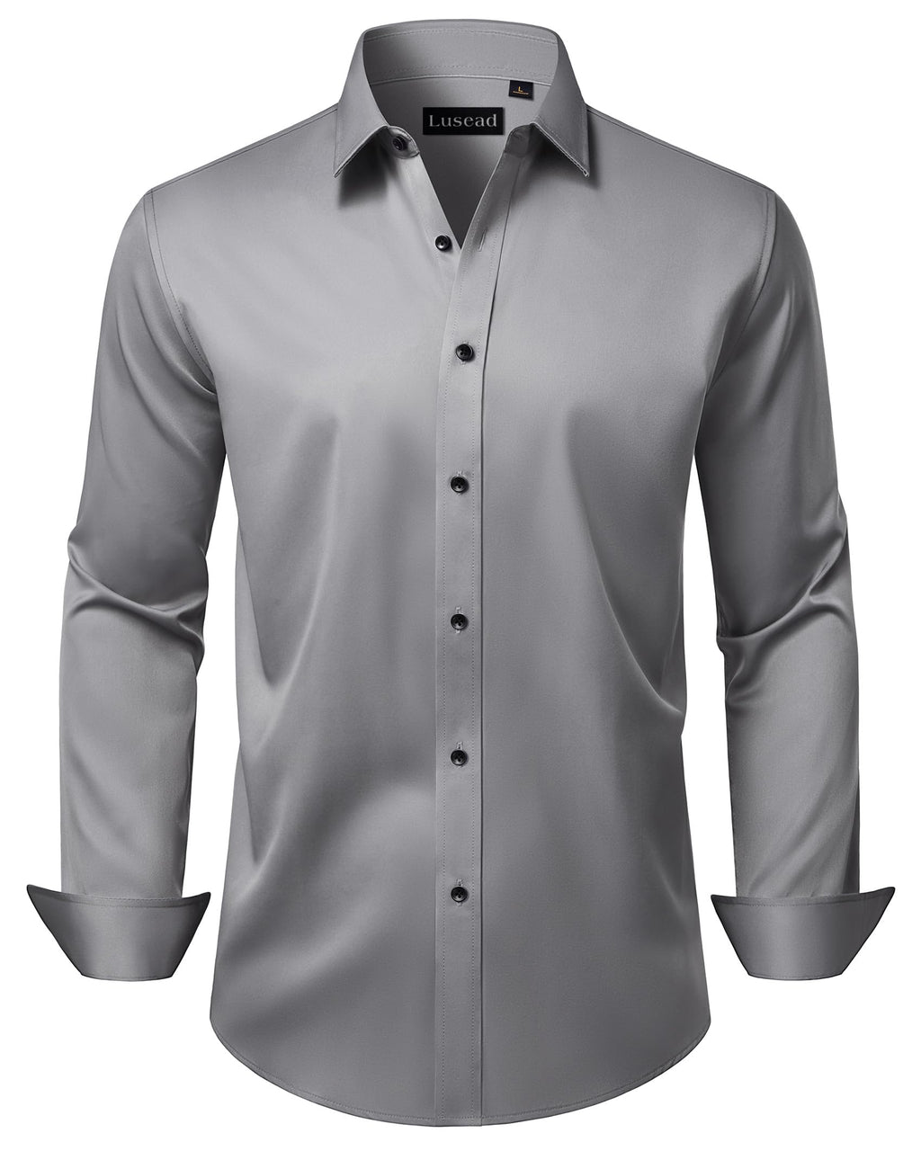 Men's Dress Shirts Long Sleeve Stretch Wrinkle Free Wedding Formal Business Button Down Shirt