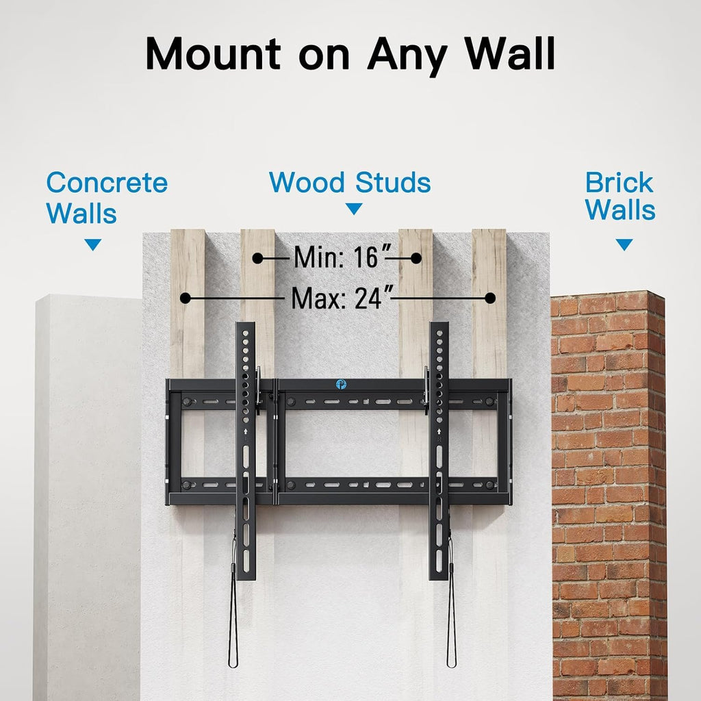 Pipishell TV Wall Mount for 26-74 inch LED LCD OLED 4K TVs up to 99lbs, Full Motion TV Mount Bracket Articulating Swivel Extension Tilting Leveling Max VESA 400x400mm, Fits 12/16 Inch Wood Studs