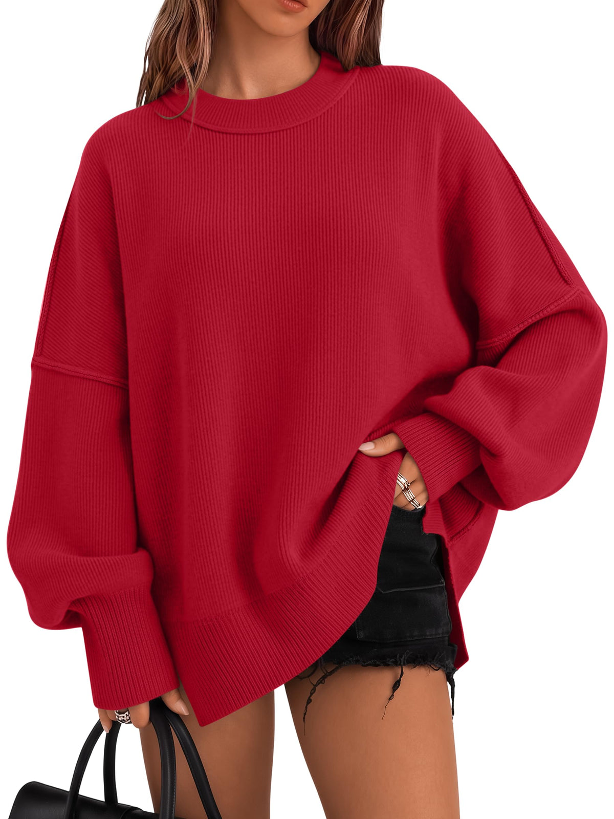 LILLUSORY Oversized Sweaters for Women 2026 Fall Fashion Outfits Clothes