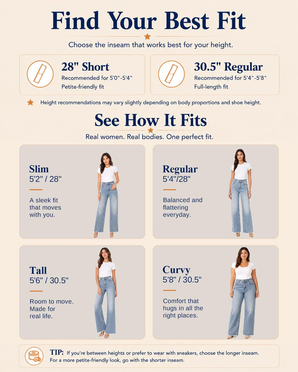 Women's High Waisted Stretchy Straight Leg Jeans Tummy Control Pants