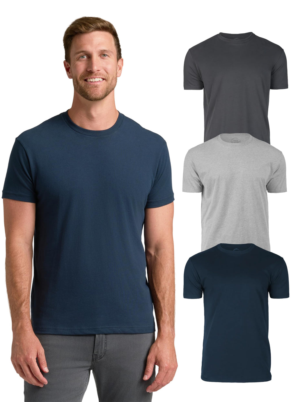 True Classic Mens T-Shirts – Short Sleeve Crew Neck