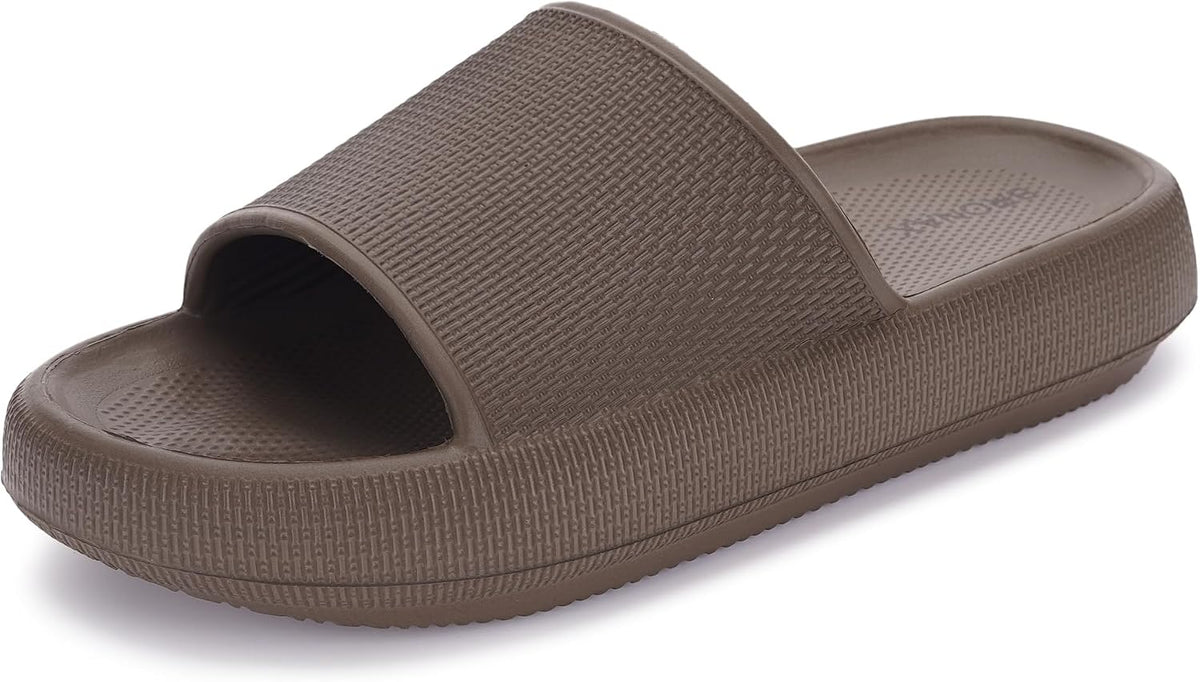 BRONAX Cushioned Thick Sole Pillow Slippers for Women and Men Y10