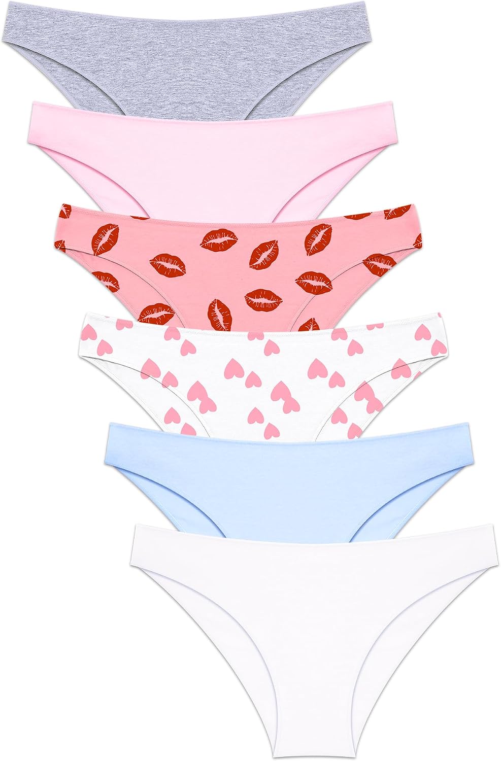 Cotton Underwear Women Sexy Cheeky Bikini Panties Lingerie Outfits 6 pack