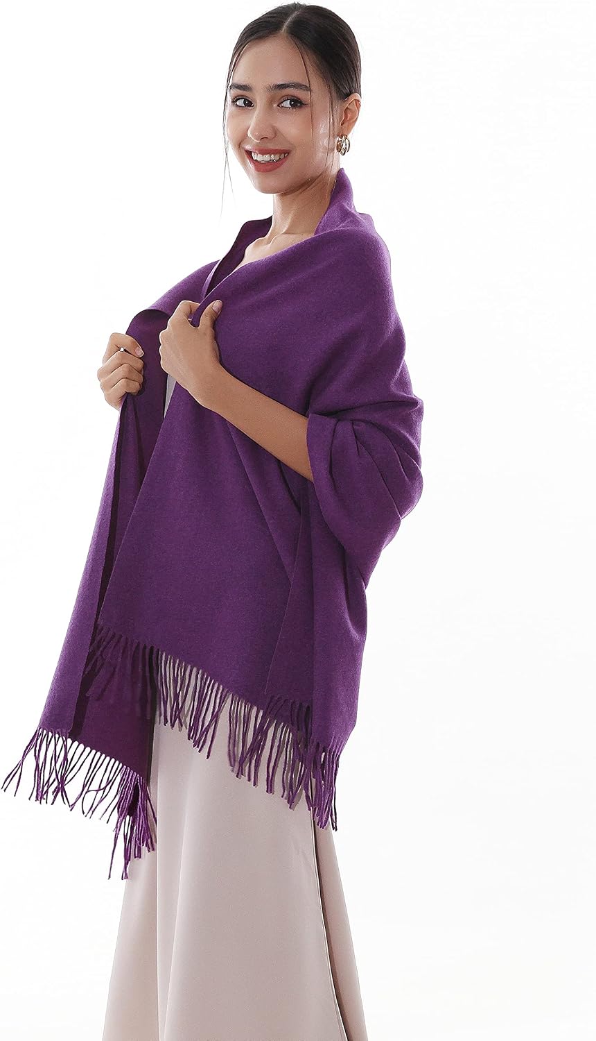 RIIQIICHY Winter Scarfs for Women Pashmina Shawls Wraps for Evening Dresses Large Warm Soft Scarves