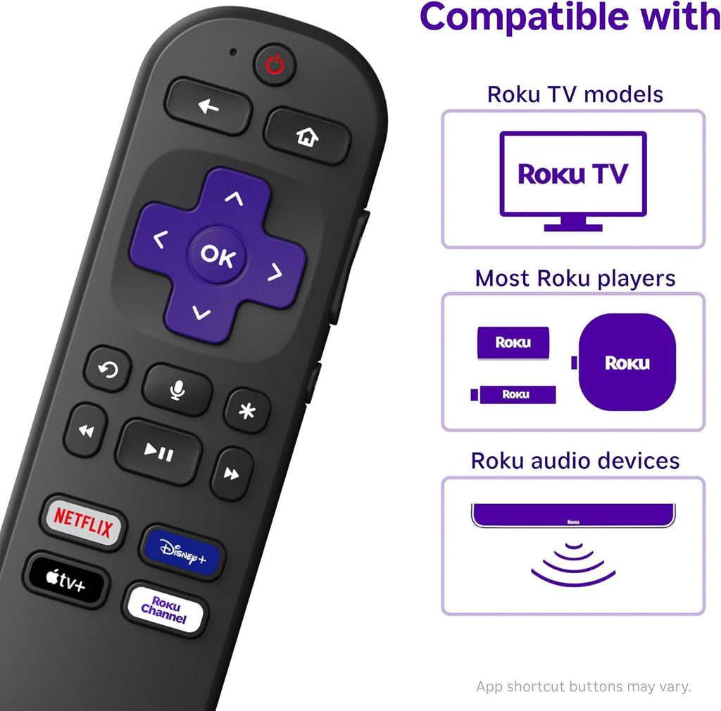 Roku Voice Remote, Replacement TV Remote Control