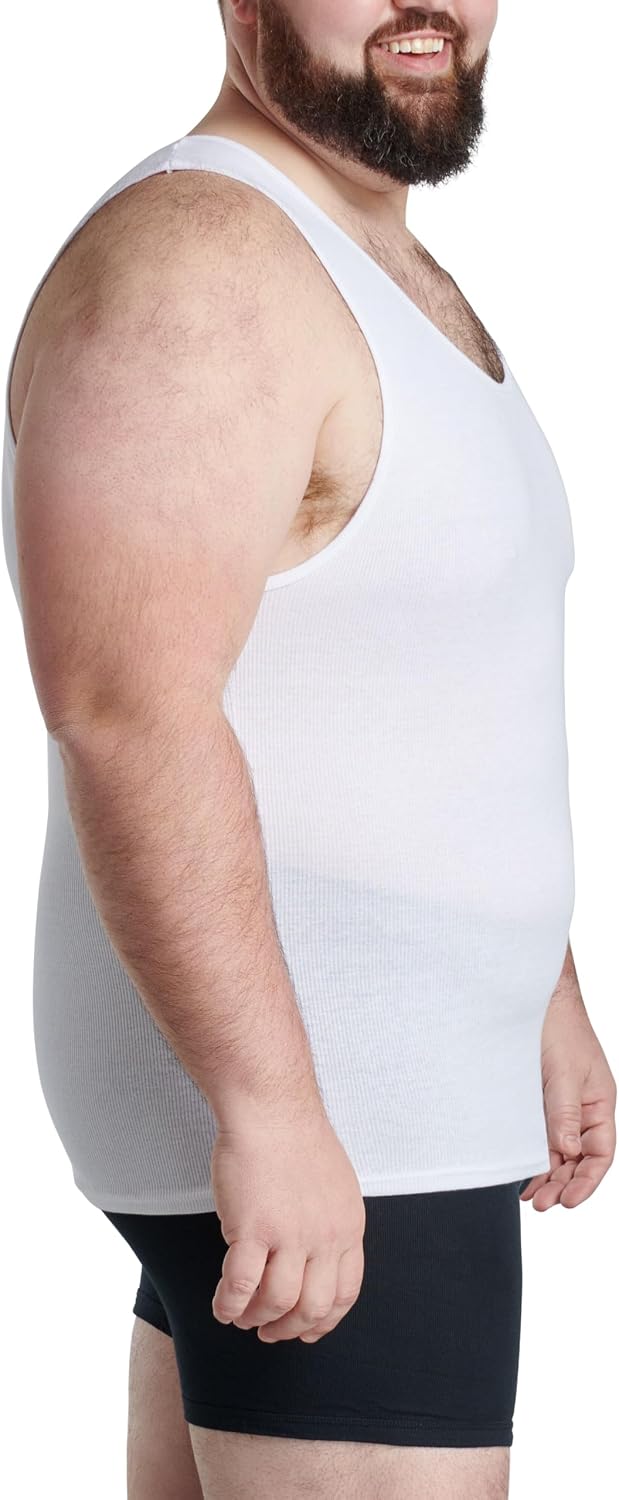 Fruit of the Loom Men's Sleeveless Tag Free Moisture Wicking Tank A-Shirt