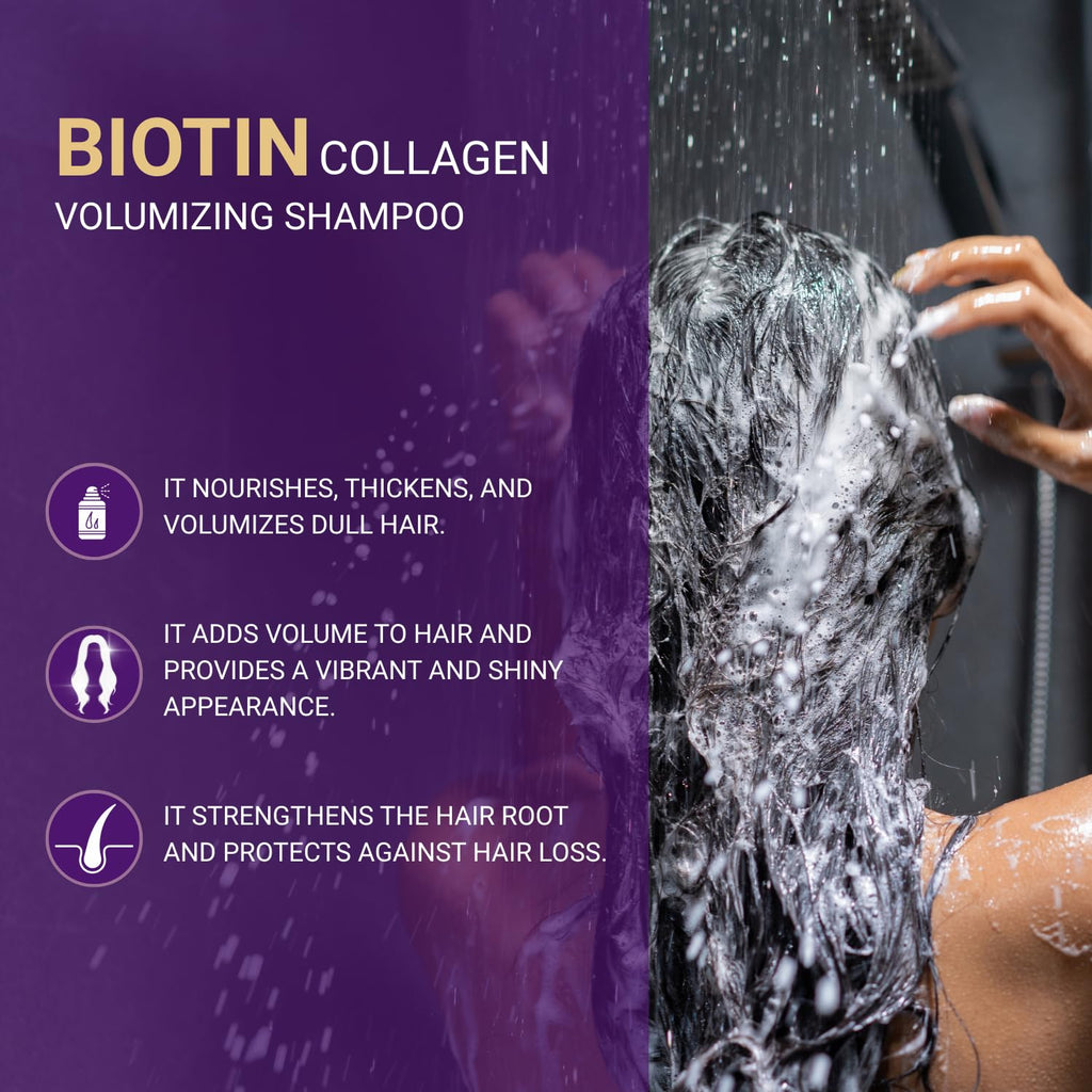Bioxcin Collagen & Biotin Volume Shampoo 300 ml Advantageous Set of 2