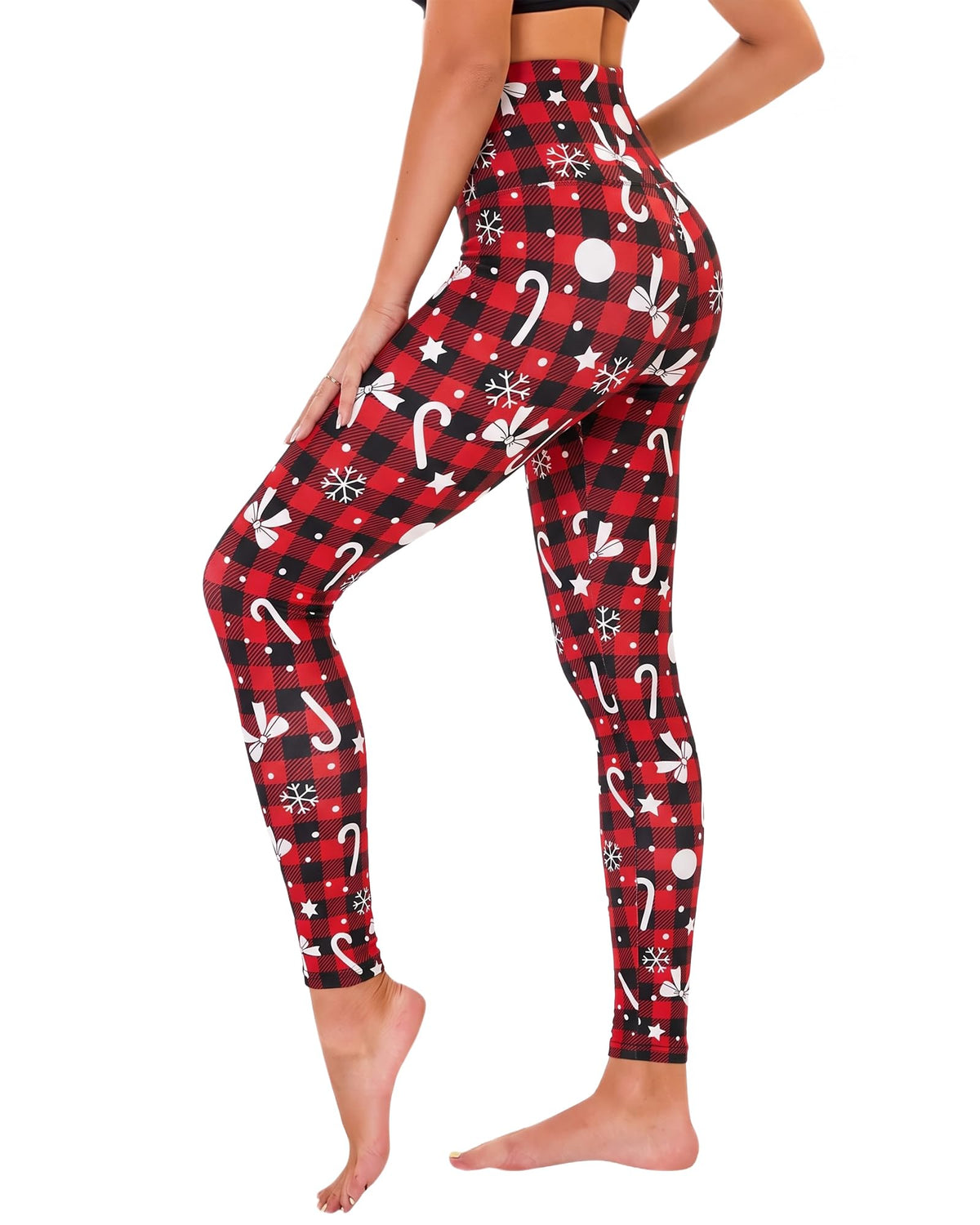 TNNZEET High Waisted Leggings for Women - No See Through Tummy Control Cycling Workout Yoga Pants with Pockets Reg & Plus