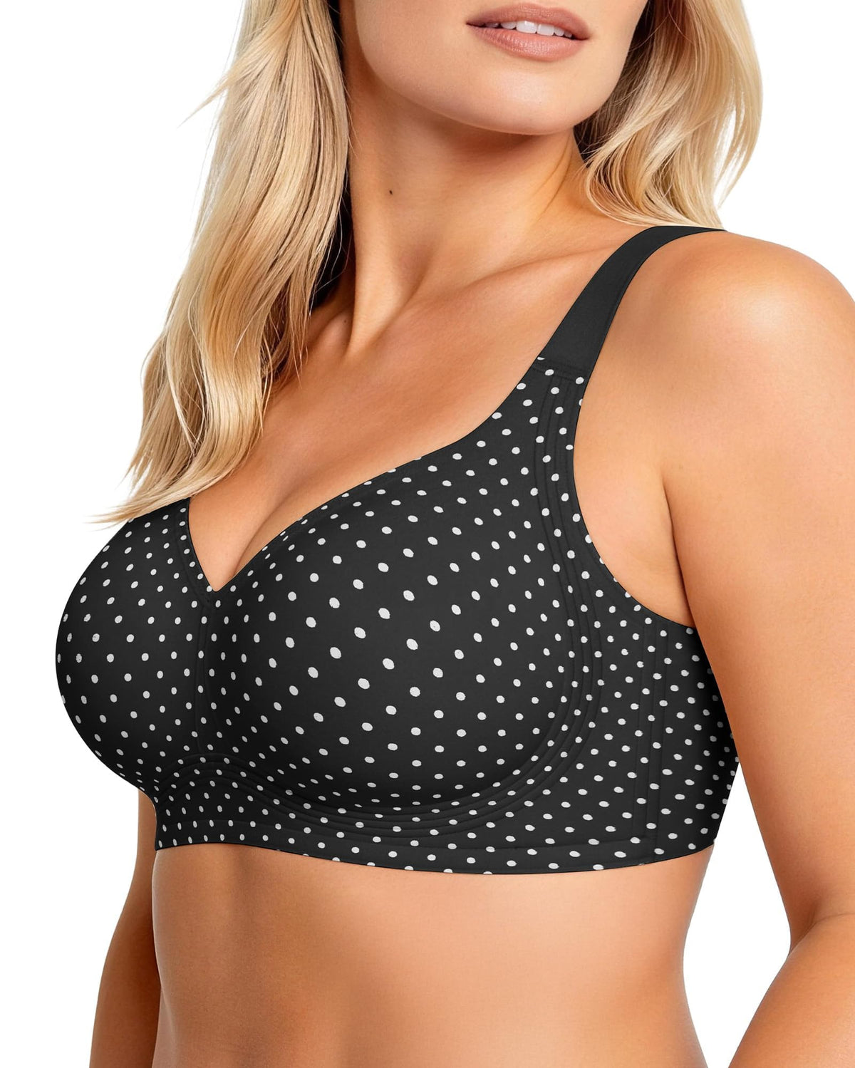 OEAK Womens Wireless Jelly Bras Plus Size Support Push Up Comfortable Bra