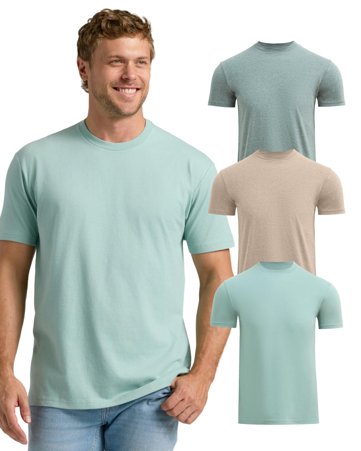 True Classic Mens T-Shirts – Short Sleeve Crew Neck