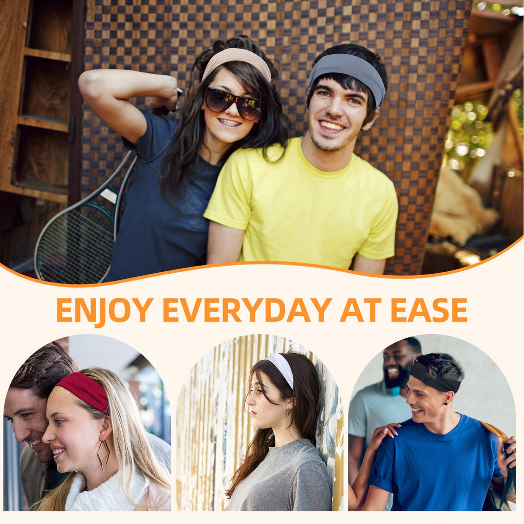 Headbands for Women 8PCS, Summer-Exclusive Elastic Non Slip Hair Head Bands
