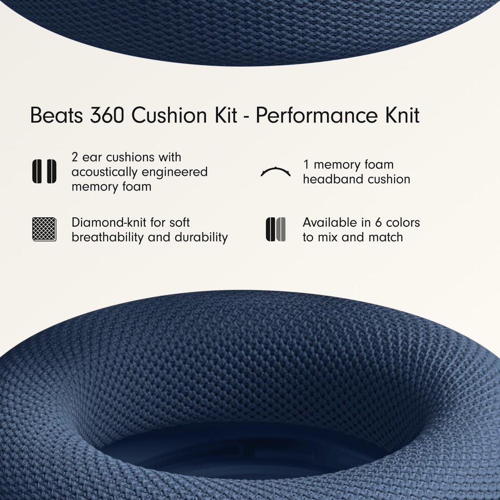 Beats 360 Cushion Kit for Earcups/Headband - Performance Knit, Navy