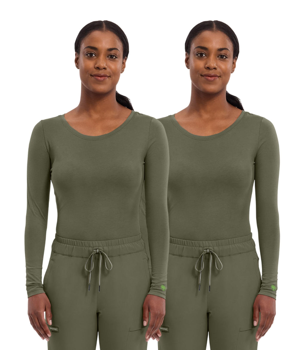 Healing Hands Underscrub Long Sleeve Women Knits Scrub Tops