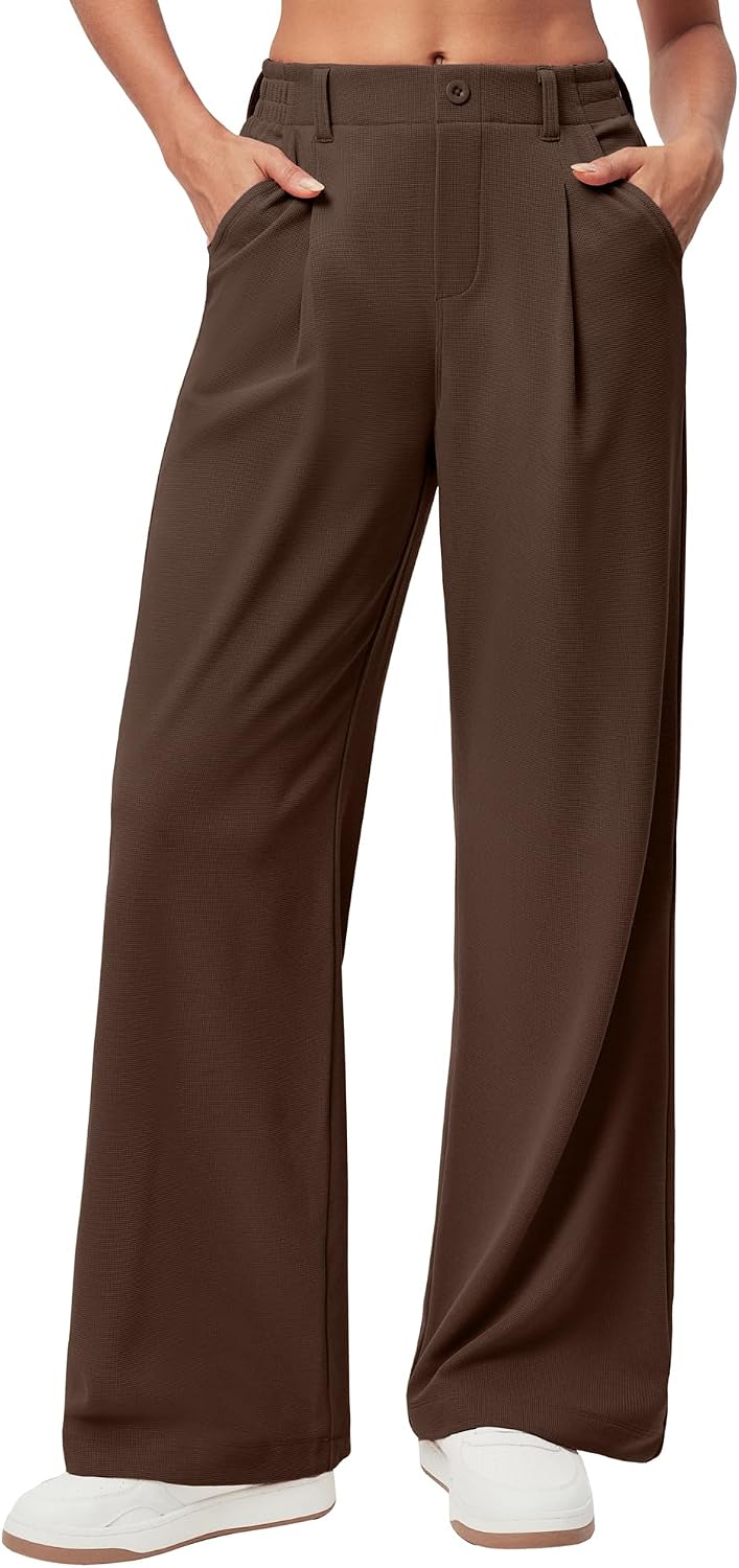 Ewedoos Wide Leg Dress Work Pants for Women Business Casual Office Outfits