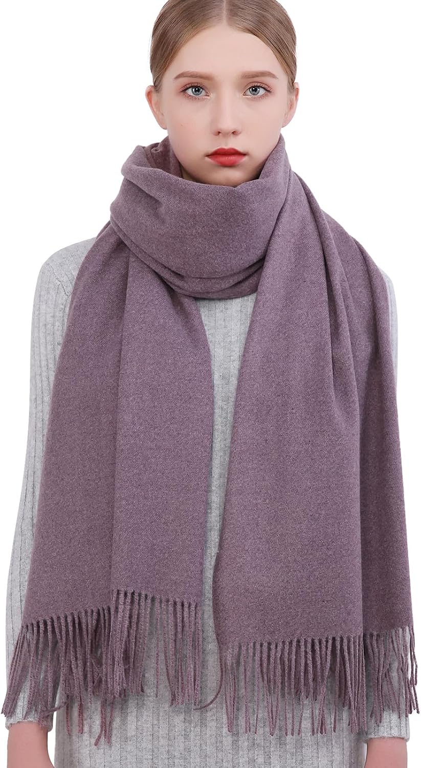 RIIQIICHY Winter Scarfs for Women Pashmina Shawls Wraps for Evening Dresses Large Warm Soft Scarves