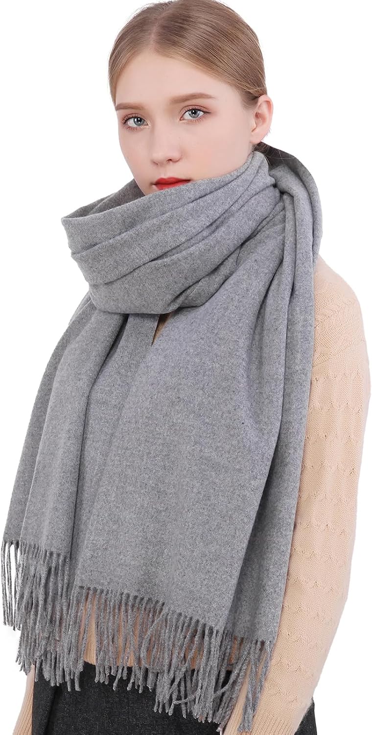 RIIQIICHY Winter Scarfs for Women Pashmina Shawls Wraps for Evening Dresses Large Warm Soft Scarves